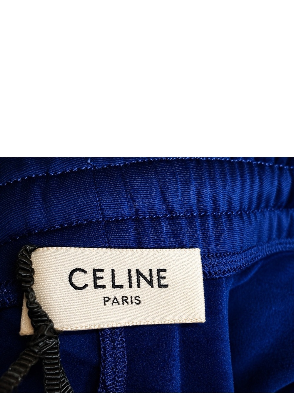 $1350 CELINE Double Jersey Vintage Track Pants Navy Orange Stripe S Made In Ital - Picture 3 of 6